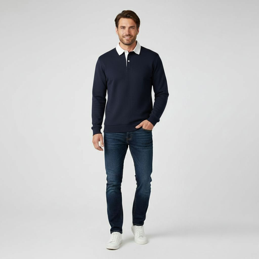 Dante™ Klassieke Herensweater met Polokraag